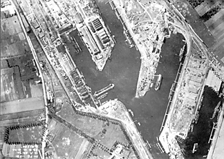 Bruges docks, 1918