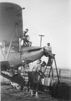 211 Squadron Hind refuelling Ramleh 1938