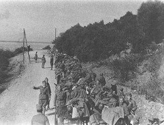 211 Squadron convoy and Greek troop column